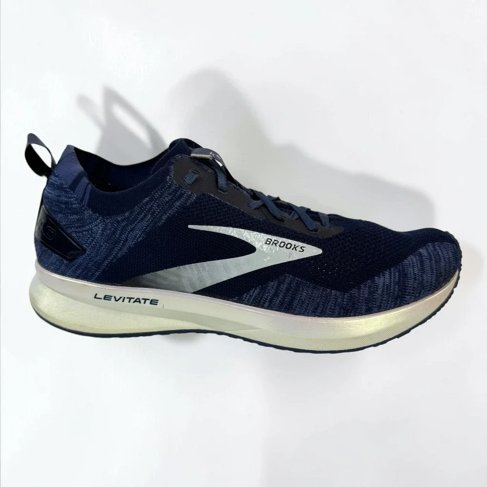 Brooks Levitate 4.0 Men's Navy Running Shoes Size 12 Excellent Energize Knit